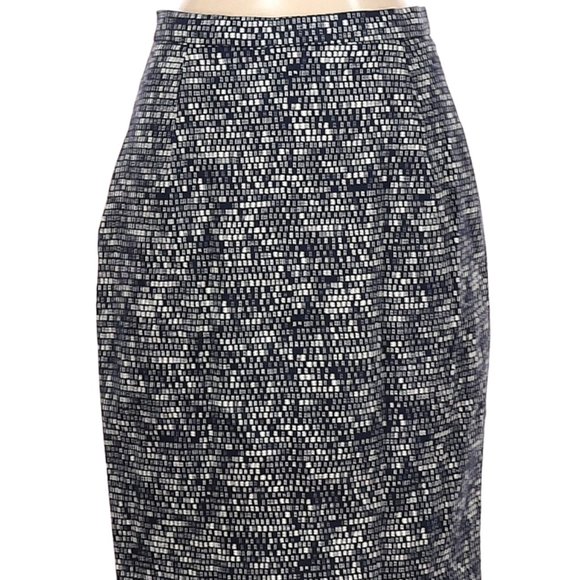 Weekend Max Mara Mosaic Navy/White pencil skirt size 4 - Picture 1 of 13